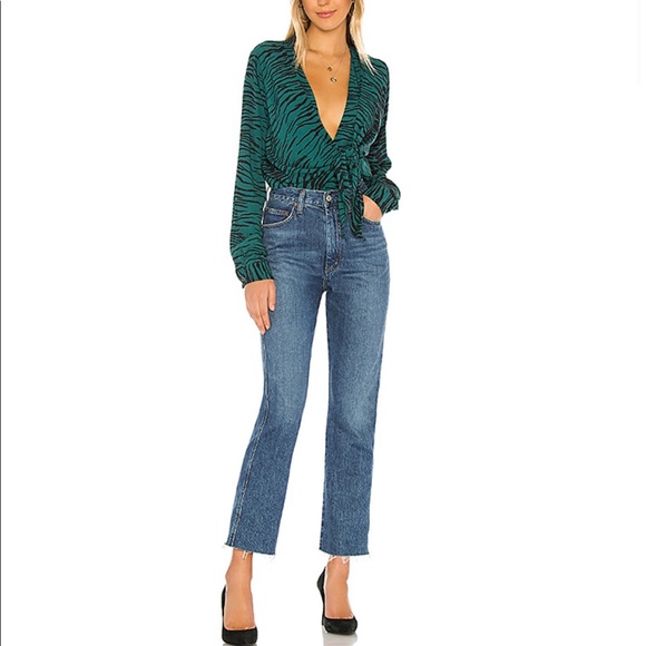 NWT CAPULET Daria Bodysuit in Jade Tiger Print -XS - Picture 5 of 5